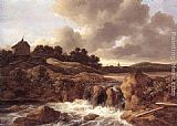 Landscape with Waterfall by Jacob van Ruisdael